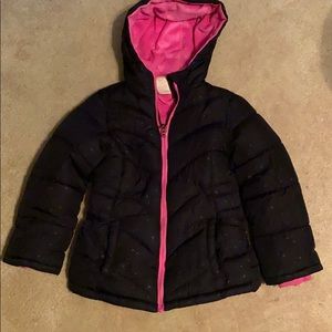 Girls Black Winter Coat